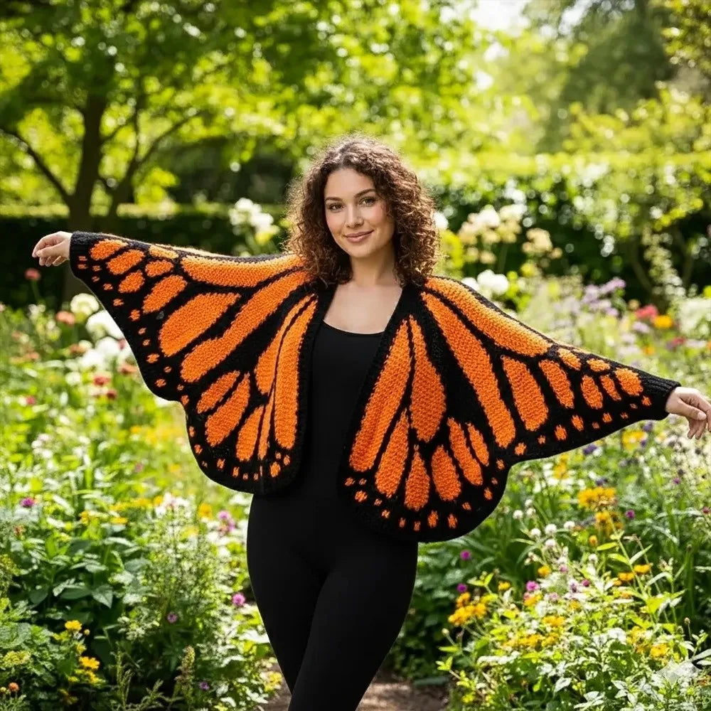 ButterGlow™ Cardigan 🦋✨ – Handmade Elegance, Everyday Comfort